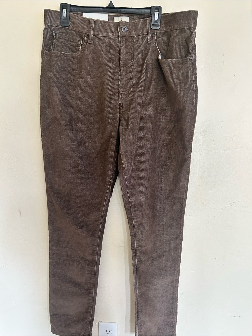NWT Mutual Weave Men's Brown Corduroy Pants - Classic Casual Style 36x34